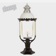 antique gas lamps - pier mount