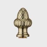 brass acorn gas lamp finial