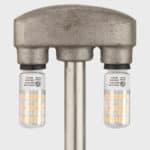 Dual Inverted Electric lamp piece, with CBL6 Bulbs
