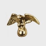 Eagle brass gas lamp finial