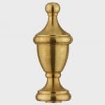 urn shaped brass gas lamp finial