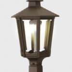 the cosmopolitan post mount gas lamp with mantle