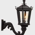 gothic lamp post wall mount