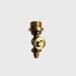 Solid Brass Gas Valve, Front