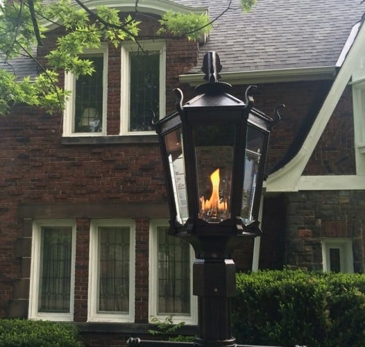 gothic style lighting residential post mount