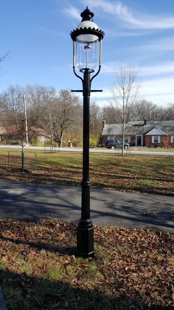 AGLW antique gas street lamps, Kirkwood, MO