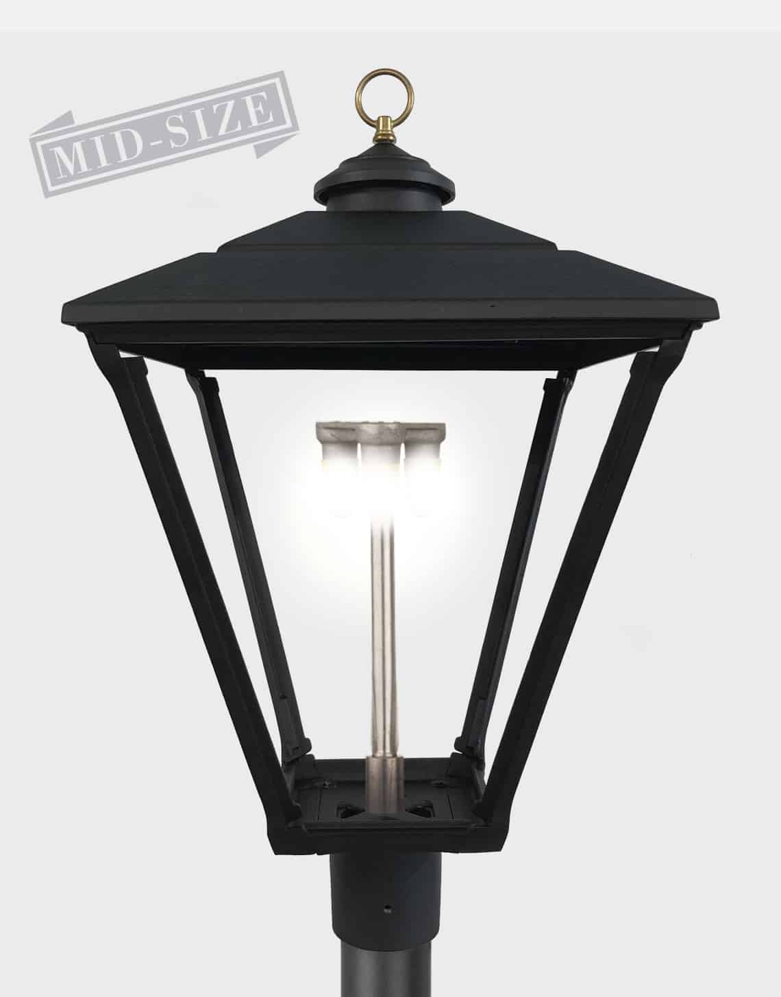 baldwin post lamp with gas mantle