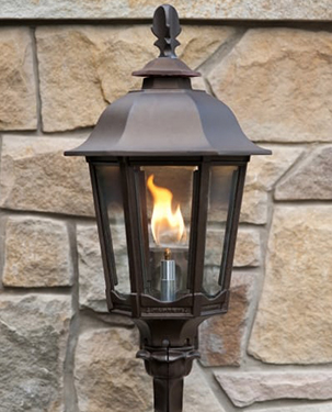 open flame commercial lamp