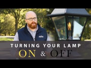 How to Turn a Gas Lamp On and Off